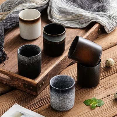 Retro Hand-painted Pottery Ceramic Handmade Stoneware Tea Cup Drinkware Mug Water Cup
