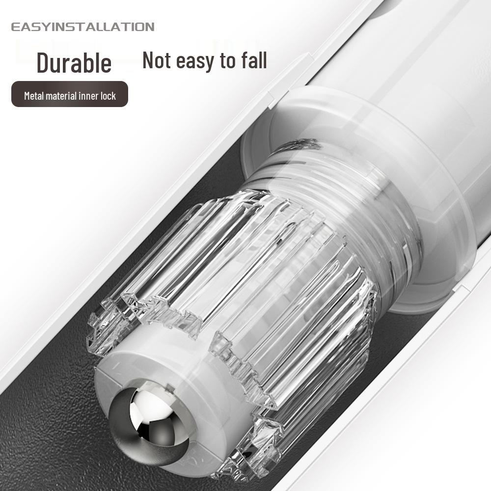 No-Drill Retractable Clothes Drying Rod for Curtain and Wardrobe Support - Nail-Free Bathroom or Shower Drying Rack.