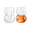 Nuovo Bicchiere da Whisky Modellato Fantasy Twisted Body Art Bicchiere da Shot da Whisky Barcollante Tumbler Liquore Chivas Birra Vino Bicchieri da Bere Tazza