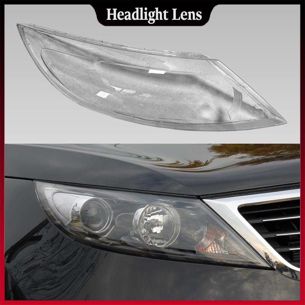 For Kia Sportage R 2009 2010 2011 2012 2013 2014 Front Headlamp Cover Headlight Lens Shell Plexiglass Replace Original Lampshade