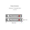 2Pcs Auto Windshield Wiper Laser Sticker Car Styling Decal for Peugeot 208 308 408 508 2008 3008 4008 5008J