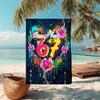 1PC Custom Name Colorful Graffiti Art Beach Towel Highly Absorbent And Sand-Resistant Towel for Swimming, Pool, Yoga, And Travel Lightweight