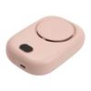 Hanging Neck Fan Portable USB Charging Leafless Fan Large Wind Power Display Hanging Neck Bladeless Small Fan Pink