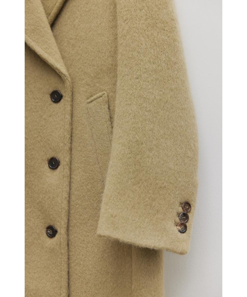 Youth Oversized Double Breasted Coat - Beige