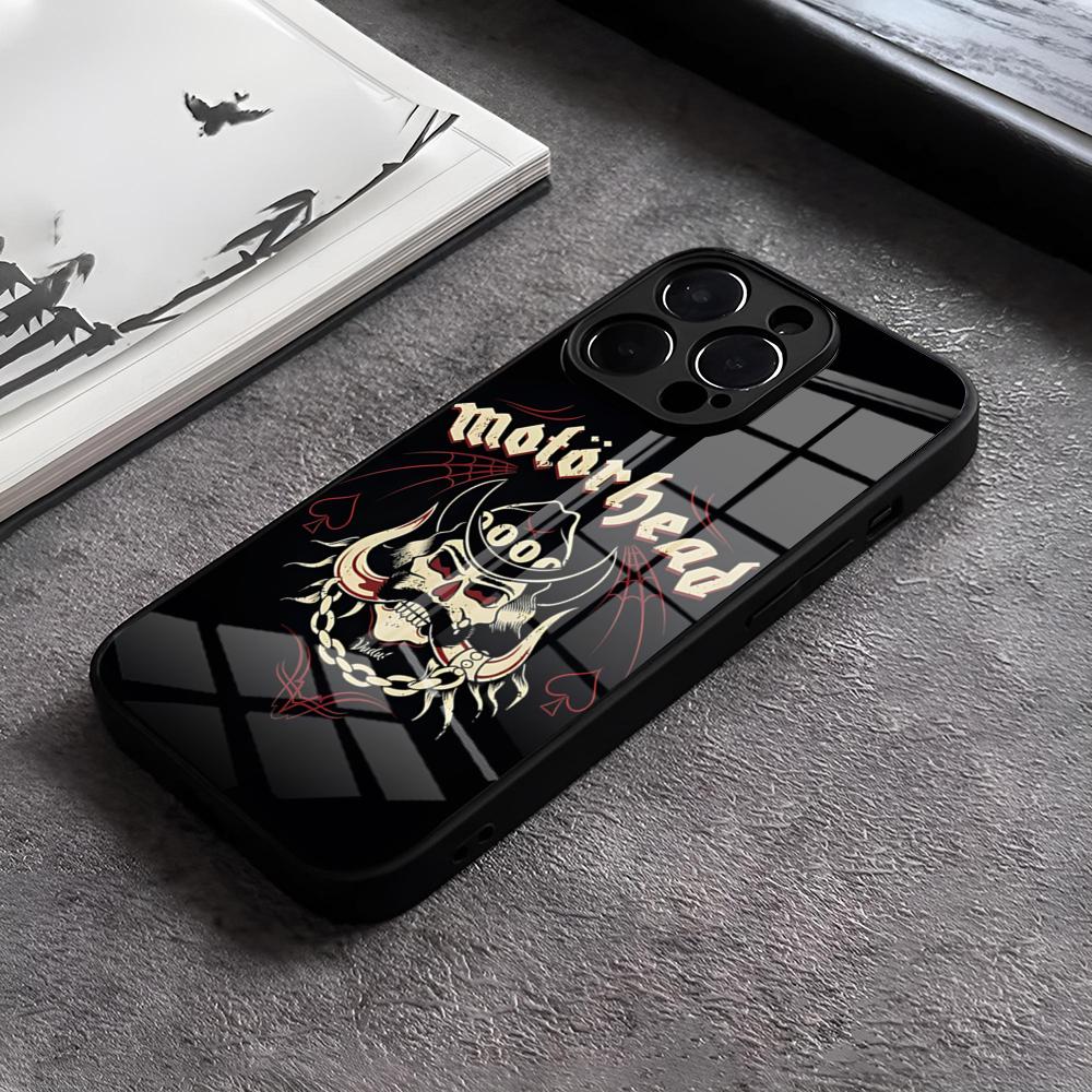 

M-motorheades Band Phone Case For IPhone 17 15 Pro Max 12 16 14 Plus 11 13 Pro X XR XS 7 8 Plus SE Glass Cover iPhone14 Pro