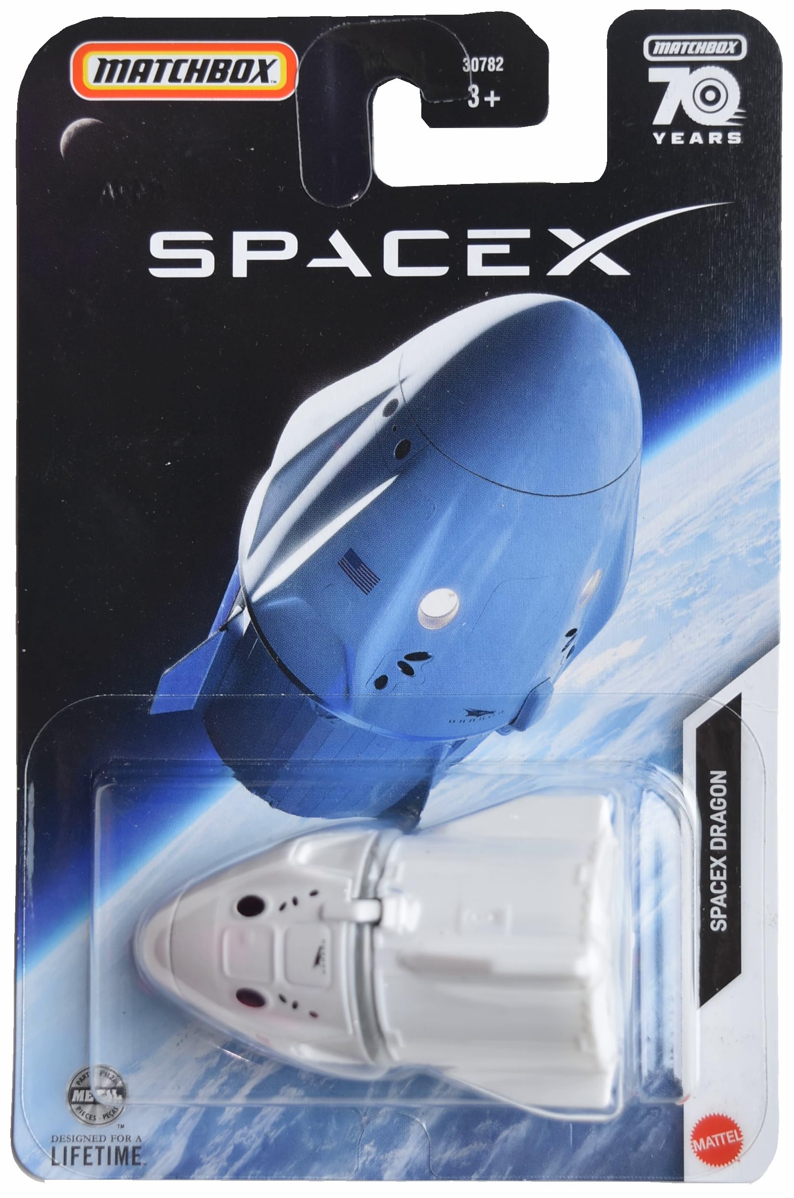 

Matchbox Spacex Dragon Белый