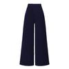 Plus Size Women's High-Waisted Wide-Leg Pocketed Trousers