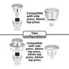 Dual Flush Push Button For Toilet Cistern 20mm 40mm 50mm 60mm Aperture For Fluidmaster PRO550UK Skylo SKY005 Valve