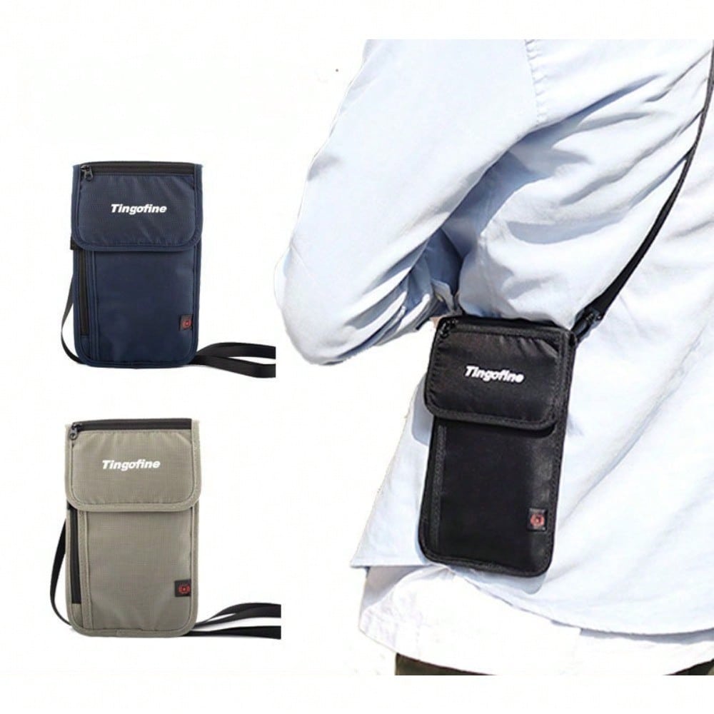 Travel Passport Bag Multifunctional ID Bag Waterproof Passport Clip RFID ID Bag Neck Bag