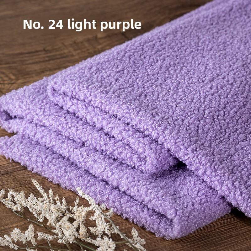 Teddy Plush Fabric Elasticity Soft By The Meter for Toys Pet Nest Cushion Handmade DIY Sewing Faux Lamb Fur Cloth Beige White