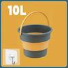 5/10/17L Portable Folding Bucket Multifunctional Thickened Silicone Bucket for Car Washing and Fishing Camping Folding Bucket