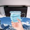 Car Tissue Case Tissue Cover Tissue Box Sun Visor Mounting Tissue Holder PU Leather Hanging Car Accessories (Pink)
