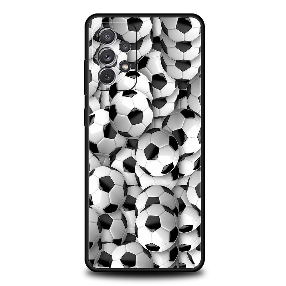 Soccer Ball Football Phone Case For Samsung Galaxy A13 A51 A71 A41 A31 A21S A11 A03S A12 A32 A52 A22 A23 A33 A53 A73 5G Cover