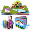Montessori Baby Busy Board 3D Småbarn Story Cloth Book Sensorisk for babyer Utdanning Vaner bøker for barn fra