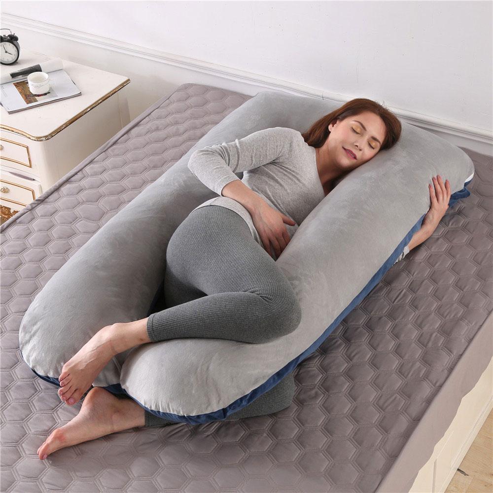 Bed Linings U-Shaped Pillow For Pregnant Women Is Suitable For Lying On The Side Removable And Washable Siesta Cushio Waist Body