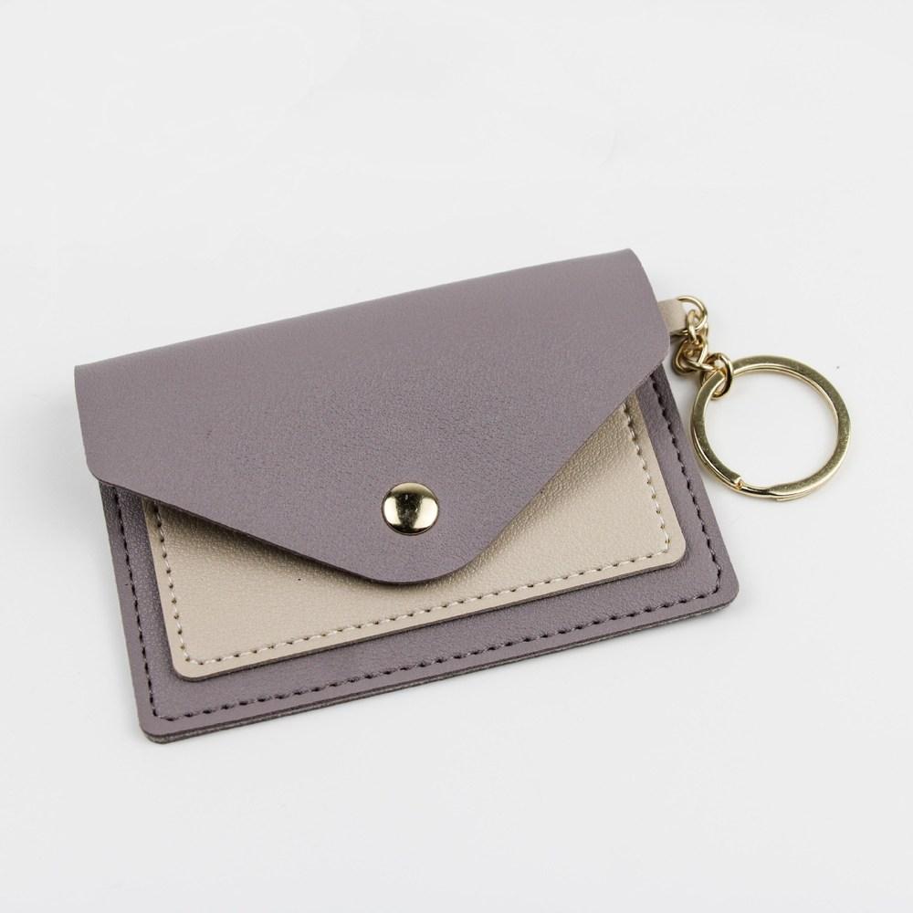 Porta carte di credito porta carte di credito con cerniera in pelle PU da donna Porta biglietti da visita Mini porta biglietti da visita regalo