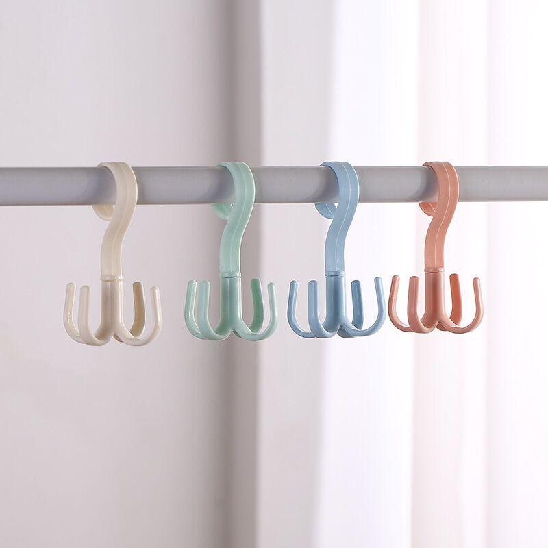 Ganchos Suporte para gravatas de pescoço Bolsas de economia de espaço Roupas Gravatas Suporte para bolsas Prateleira Cabide para sapatos Roupas Cinto giratório 360 graus Armário