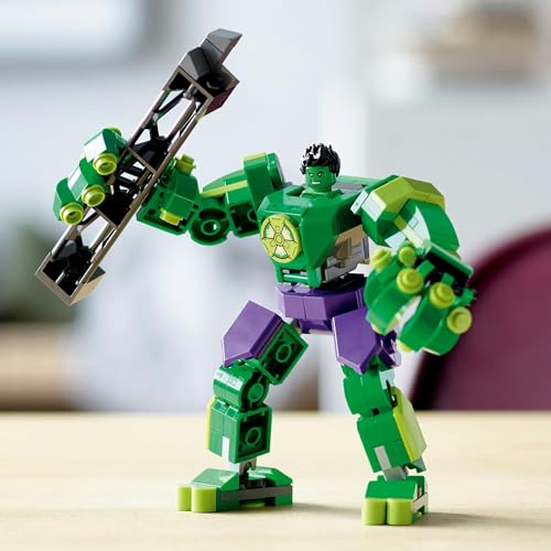 LEGO Super Heroes Hulk Mech Suit Toy, Gift, Building Blocks, for Boys and Girls, Ages 5, 6, 7, 8, Elementary School Students, Educational Toy, 76241