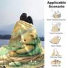 1pc Bear Printing Lightweight Flannel Blanket, Comfortable and Warm Blanket, for Camping Sofa Bed and Couch Office, Gift