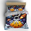 Space-Themed Astronaut Decor Set Soft Comfortable Duvet Cover Bedding Set Included 1*Duvet Cover & 2*Pillowcases Gift