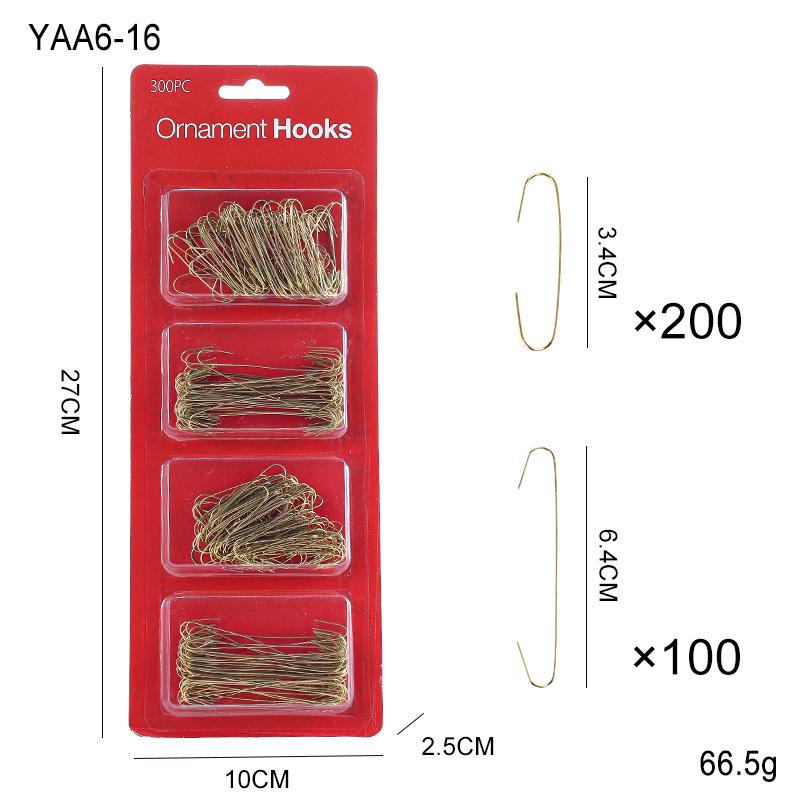 S-shaped Christmas Ornament Hooks | Multifunctional Metal C-hooks for Tree Decoration