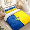 Bedding Set 1 Duvet Cover 2 Pillowcases Leeds United Football Print Bedroom Home Decoration