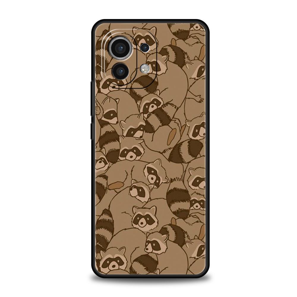 

mapache Phone Case For Xiaomi Mi 15 14 13 12 11 Lite 13T 12T Pro Poco X6 X5 X4 Pro 5G X3 NFC F6 F5 F4 M5 Soft Cover Poco X5 Pro