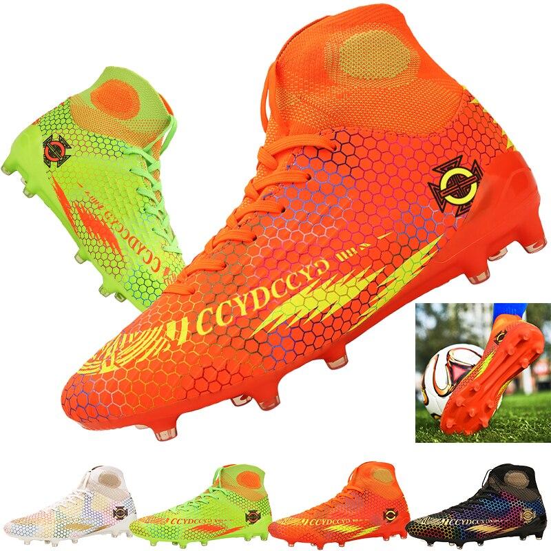2020 Men Soccer Boots Cleats Football Boots High Tops Long Spikes