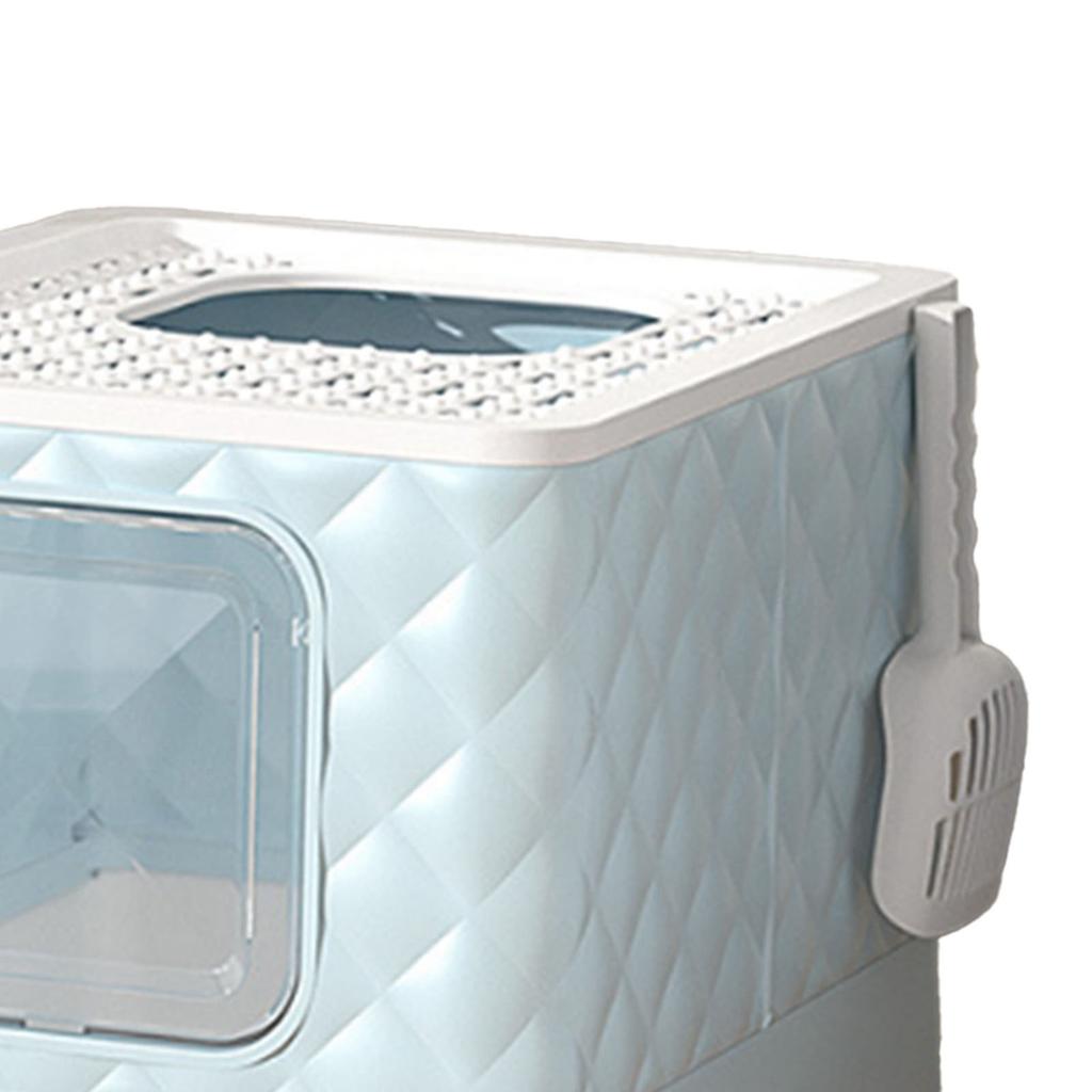 Kocia Kuweta Szufladowa Odpinana Zmywalna Duża Przestrzeń Półzamknięta Kocia Toaleta Kuweta z Pokrywą