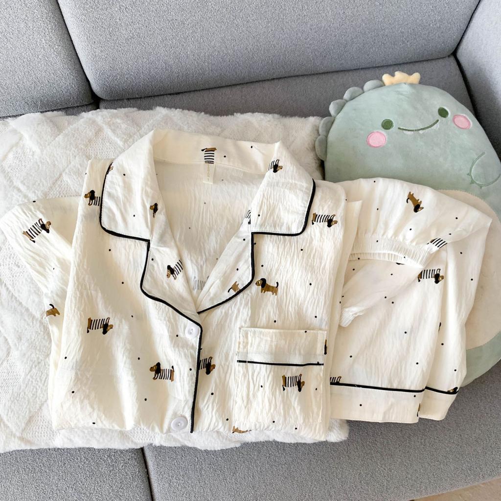 Sommer neue Pyjamas Damen kurzärmelig Shorts dünne Wolkenbaumwolle Cartoon niedlich große Größe Koreanische Version Loungewear