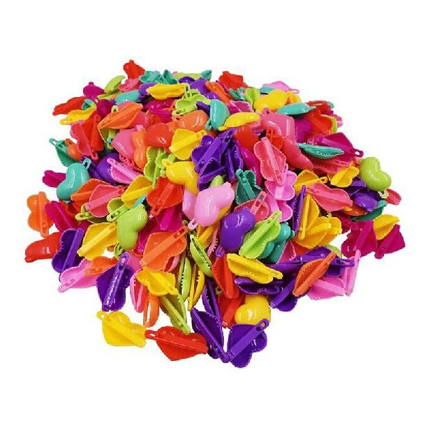 FZBNSRKO 100pcs Color Mini hair Clips,Children's Hairpin for Little Girls(butterfly's style)