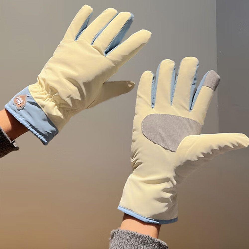 Non-slip Cycling Gloves Warm Outdoor Sports Gloves Fashion Snowboard Gloves for Men Women