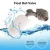 1pc Mini Float Valve Adapter Float Valve Easy Connection Elbow Type Automatic Supply Float Plastic PVC Differential Pressure Principle