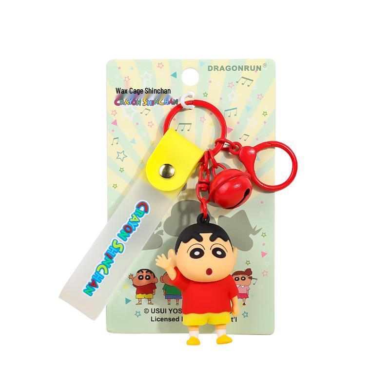 Crayon Shin-chan Keychain: Anime Backpack Charm & Student Gift