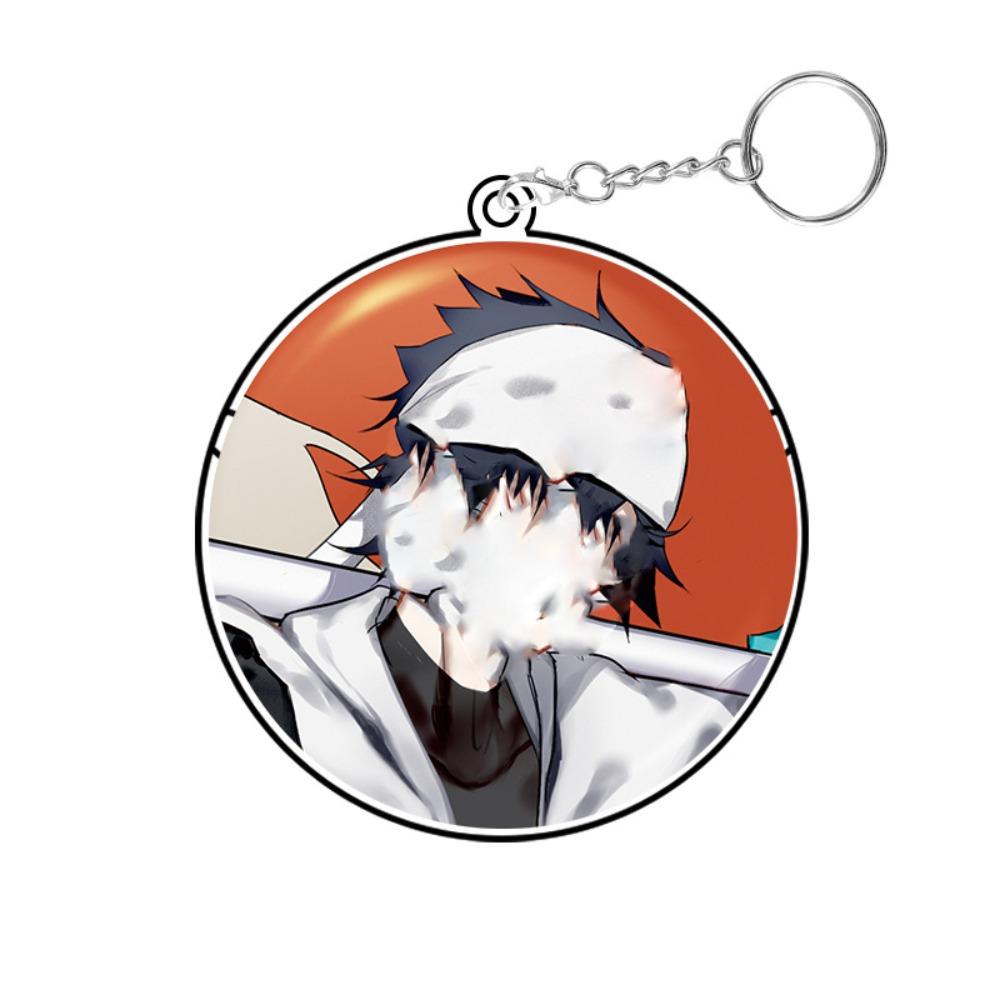 2Pcs with Keychain Ita Bag Pin Case Badge Protector Badge Protective Sleeve  58/75mm Badge Pins