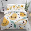 3D Printed Boutique Bedding Set Cartoon Animal 3-Piece Set for Children and Adults Full Size Soft 100% Microfiber Zipper