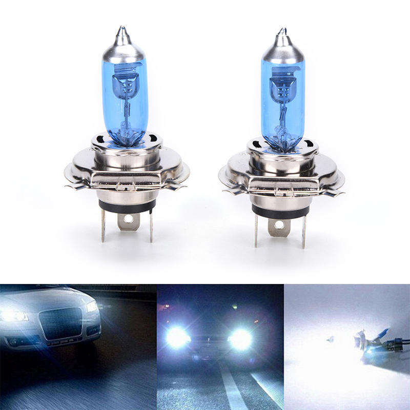 2 X Car Auto H4 Hid Xenon Super White Headlight 12V 100W Halogen Bulb Lamp Light