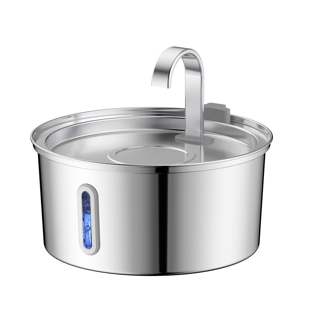Factory 3.2L Quiet Operation Stainless Steel Pet Water Fountain Auto Cat Water Dispenser for Cats Kittens Puppies Indoor