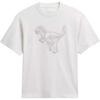 Coach Rexy Embroidered Print Loose Fit Short Sleeve T-Shirt Unisex Tops White CS619-WHT