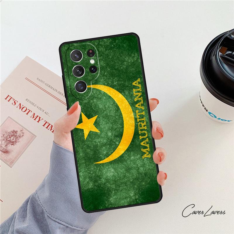 Mauritania Flag phone case For Samsung Galaxy S24 S25 S23 S22 Ultra Note 10 20 Plus S20 S21 FE Cover
