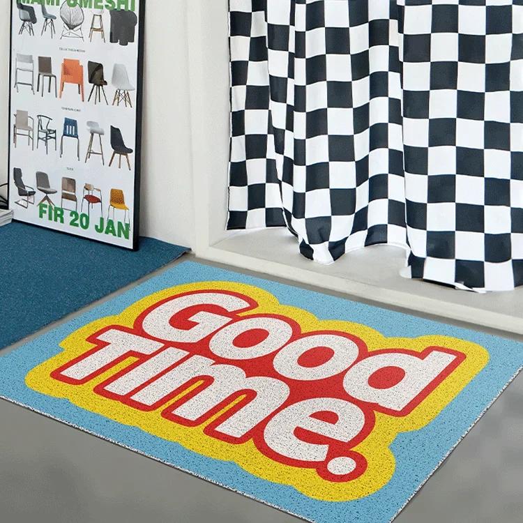 Minimally Designed Household Floor Mats That Can Be Trimmed, Door Mats with Wire Loops, Dirt Resistant and Dust Removing Mats