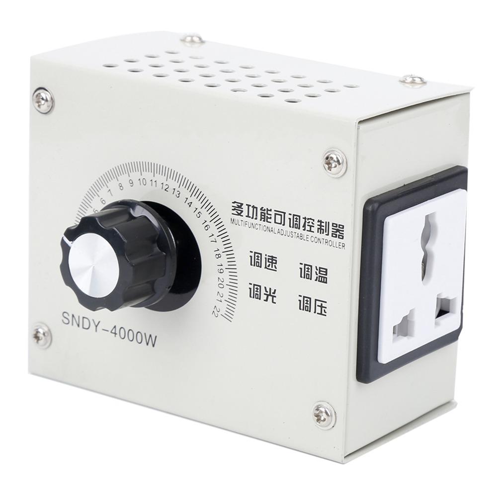 AC110V/220V Voltage Controller Adjustable Dimmer SCR Voltage Regulator  Temperature Control