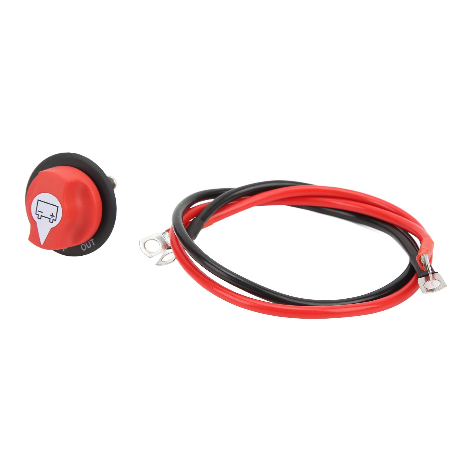 

Car Battery Isolator Selector Switch Waterproof Battery Selector Master Cutoff Switch for Motorcycle Marine Boat