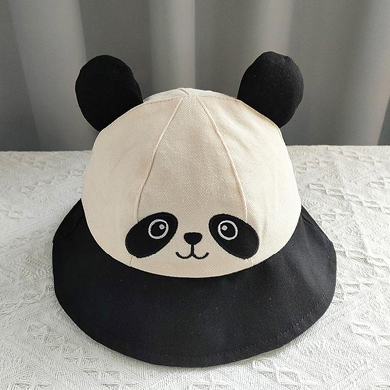 Kids Sun Hat Wide Brimmed Bucket Hat Cartoon Outdoor Children's Hat