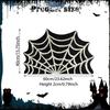 Halloween Area Rug Web Bath Mat Decorative Decor Comfortable Gothic Floor Doormat for Bedroom