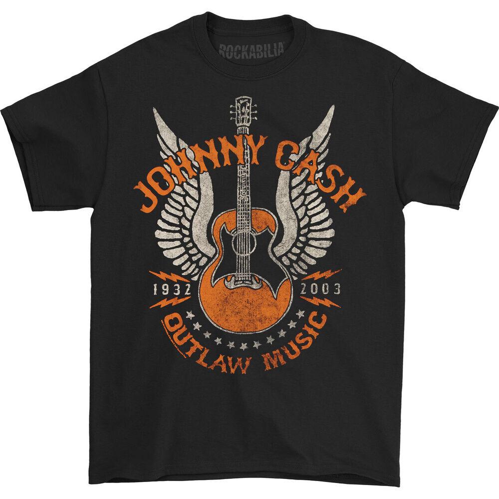 

Черная футболка унисекс Johnny Cash Outlaw