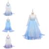 Frozen Princess Dress For Girls Elsa Snowflake Costume Blue And Purple Ages 3-10