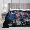 Hokuto No Ken Survivor Cute Warm Soft Blanket Children Plush Bedding Throws Aesthetic Couch Bed Flannel Bedspread Sofa Bed Cover