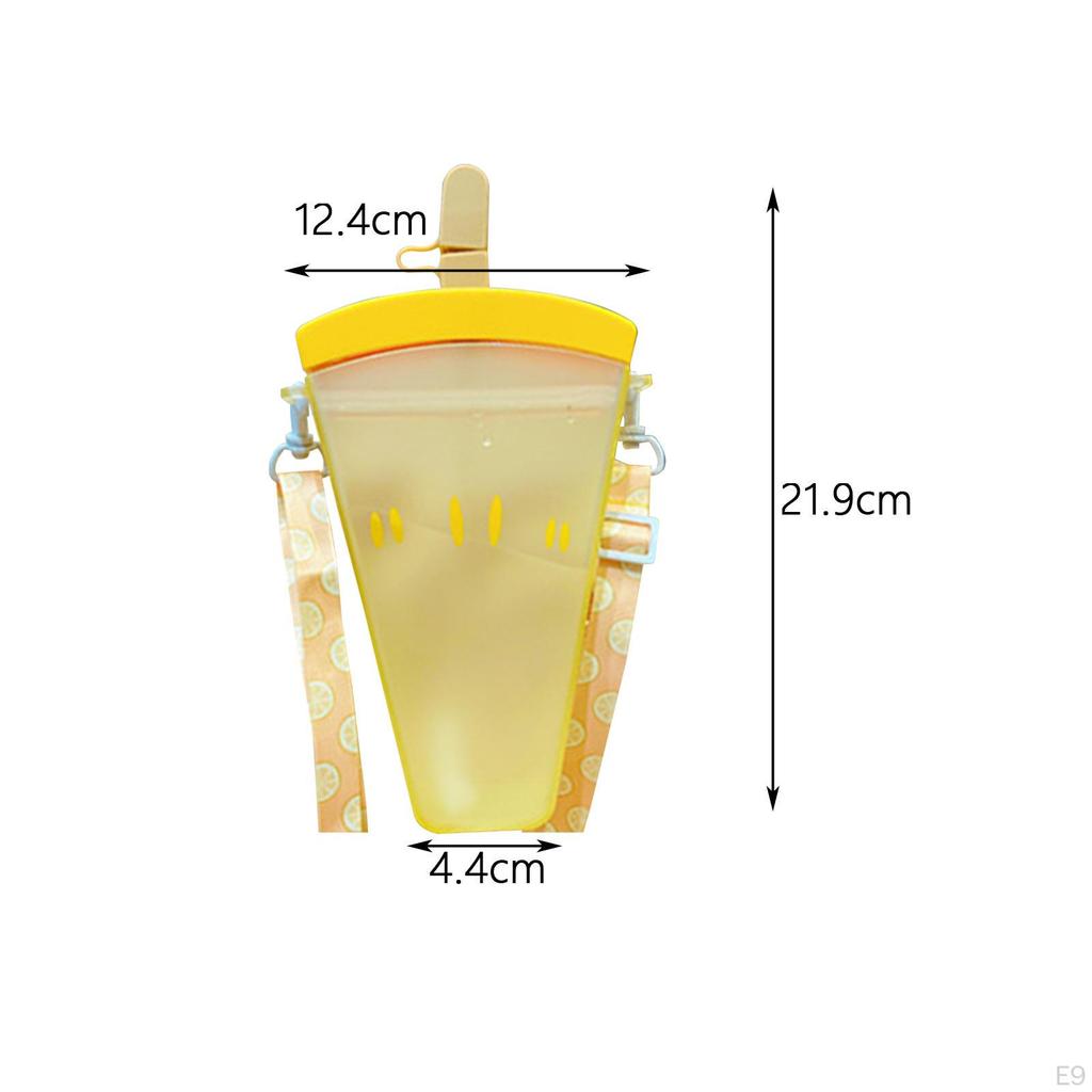Creative 500ml Water Bottle with Straw for Outdoor Activities
