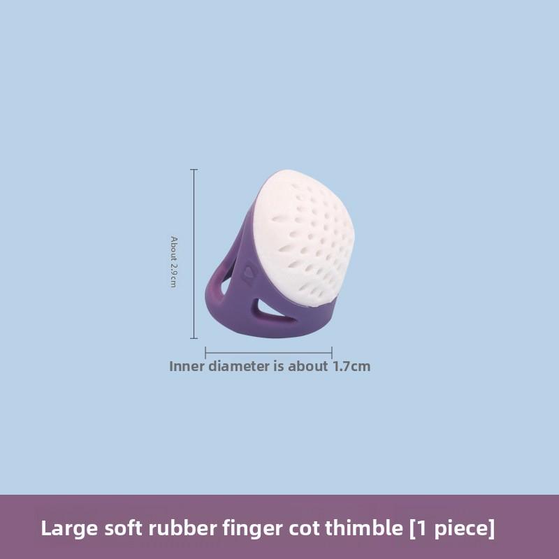 1PCS Silicone Thimble Anti-Punch Finger Cover for Elderly Household Sewing Accessories Cross Stitch Embroidery Needle Presser Thimble Artifact